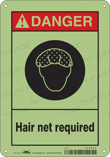 OEM#: 468K28SAFETY SIGN 7 W 10 H 0.070 THICKNESS by Condor