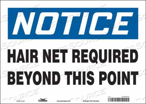 OEM#: 468K96SAFETY SIGN 14 W 10 H 0.004 THICKNESS by Condor