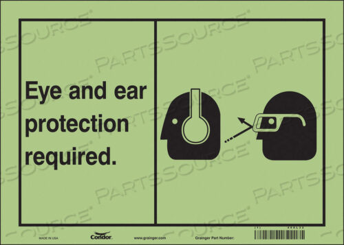 OEM#: 468L32SAFETY SIGN 14 WX10 H 0.010 THICKNESS by Condor