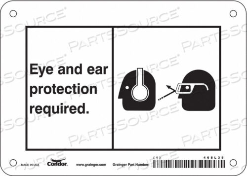 OEM#: 468L35SAFETY SIGN 7 WX5 H 0.055 THICKNESS by Condor
