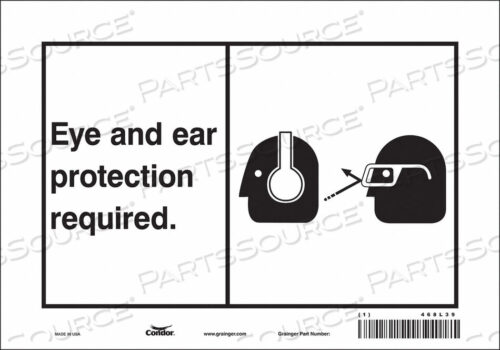 OEM#: 468L39SAFETY SIGN 10 WX7 H 0.004 THICKNESS by Condor