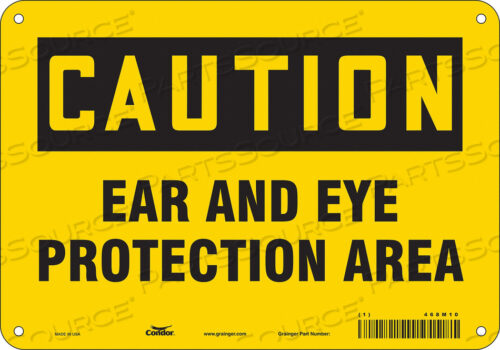 OEM#: 468M10SAFETY SIGN 10 WX7 H 0.055 THICKNESS by Condor