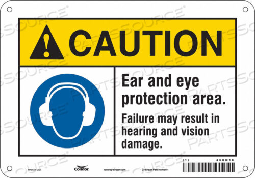 OEM#: 468M18SAFETY SIGN 10 WX7 H 0.055 THICKNESS by Condor
