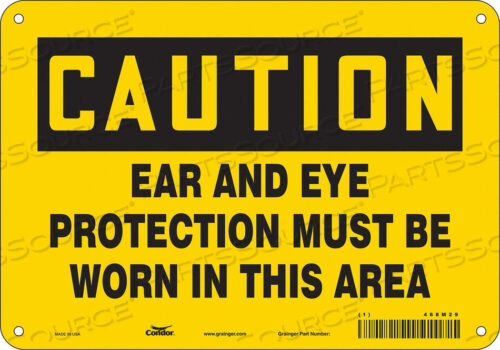 OEM#: 468M29SAFETY SIGN 10 WX7 H 0.032 THICKNESS by Condor