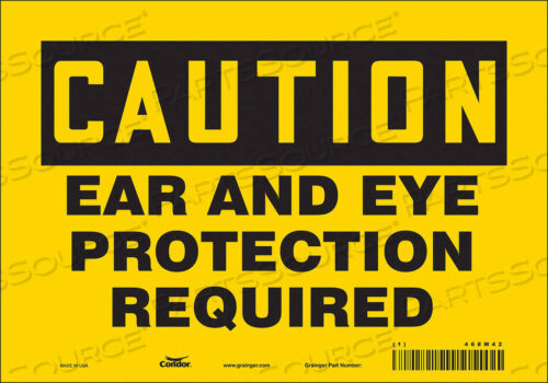 OEM#: 468M42SAFETY SIGN 10 WX7 H 0.004 THICKNESS by Condor