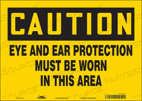 OEM#: 468M50SAFETY SIGN 14 WX10 H 0.004 THICKNESS by Condor