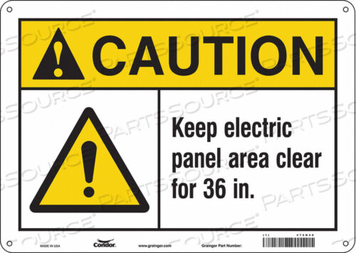 OEM#: 475N40SAFETY SIGN 14 W 10 H 0.032 THICKNESS by Condor