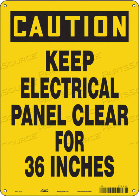 OEM#: 475N50SAFETY SIGN 10 W 14 H 0.055 THICKNESS by Condor