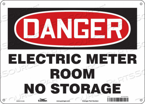 OEM#: 475P94SAFETY SIGN 14 W 10 H 0.055 THICKNESS by Condor