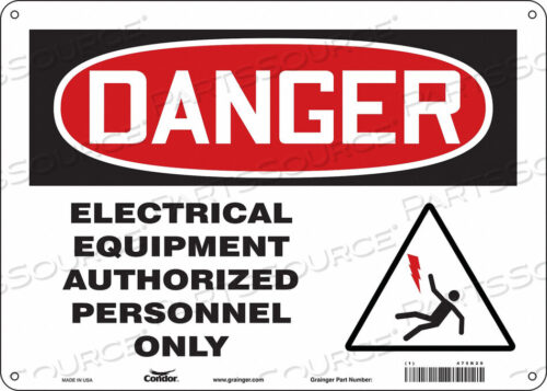 OEM#: 475R29SAFETY SIGN 14 W 10 H 0.032 THICKNESS by Condor