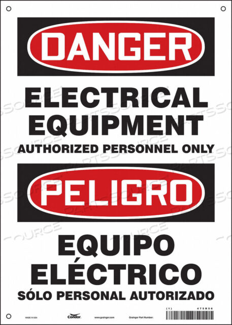 OEM#: 475R56SAFETY SIGN 10 W 14 H 0.004 THICKNESS by Condor