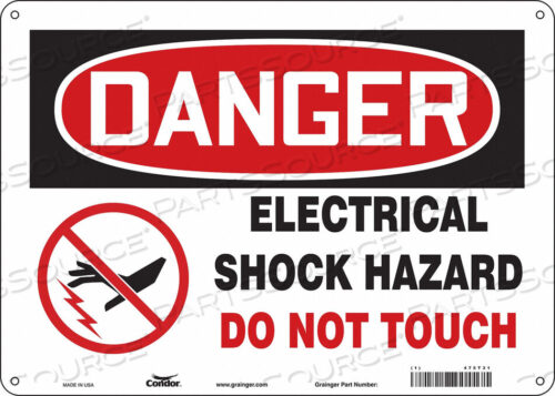 OEM#: 475T31SAFETY SIGN 14 W 10 H 0.032 THICKNESS by Condor