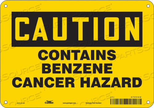 OEM#: 475V42SAFETY SIGN 10 WX7 H 0.055 THICKNESS by Condor