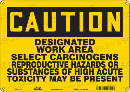 OEM#: 475V49SAFETY SIGN 14 WX10 H 0.055 THICKNESS by Condor