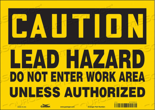 OEM#: 475V63SAFETY SIGN 14 WX10 H 0.004 THICKNESS by Condor