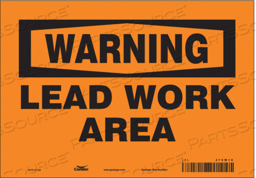 OEM#: 475W18SAFETY SIGN 10 WX7 H 0.004 THICKNESS by Condor