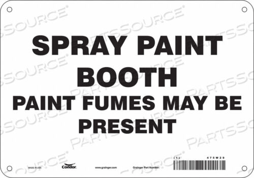 OEM#: 475W29CHEMICAL SIGN 10 W 7 H 0.032 THICKNESS by Condor