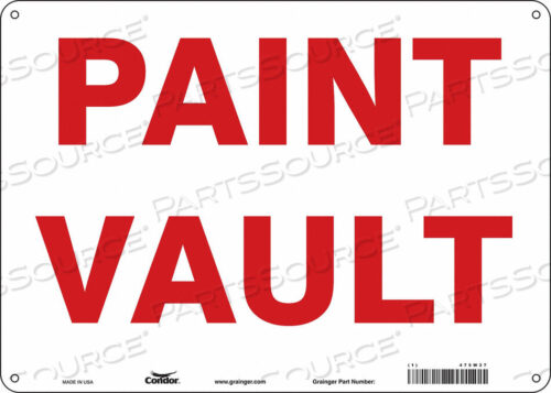 OEM#: 475W37CHEMICAL SIGN 14 W 10 H 0.032 THICK by Condor