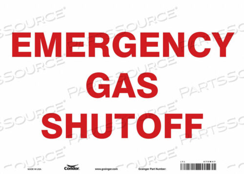 OEM#: 475W47CHEMICAL SIGN 14 W 10 H 0.004 THICK by Condor