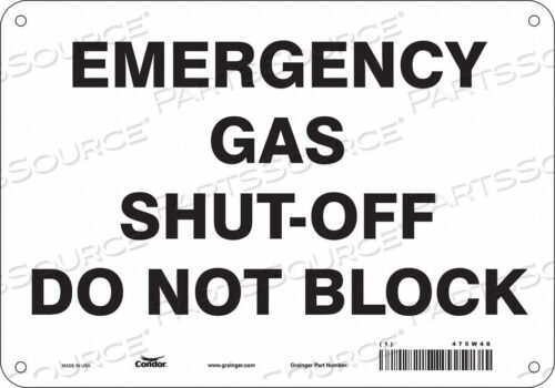 OEM#: 475W48CHEMICAL SIGN 10 W 7 H 0.032 THICKNESS by Condor
