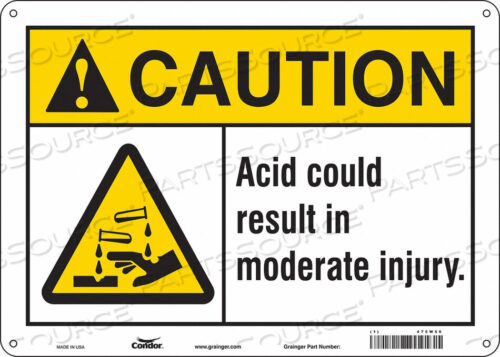 OEM#: 475W56CHEMICAL SIGN 14 W 10 H 0.032 THICK by Condor