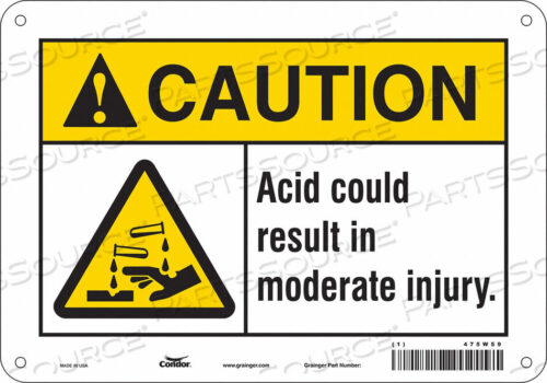 OEM#: 475W59CHEMICAL SIGN 10 W 7 H 0.004 THICKNESS by Condor