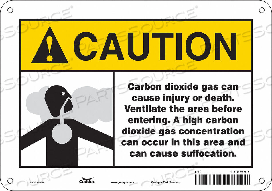 OEM#: 475W67CHEMICAL SIGN 10 W 7 H 0.032 THICKNESS by Condor