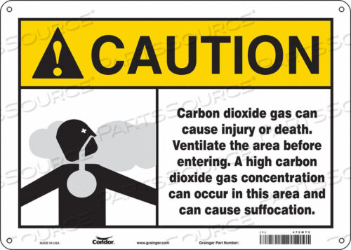 OEM#: 475W72CHEMICAL SIGN 14 W 10 H 0.055 THICK by Condor
