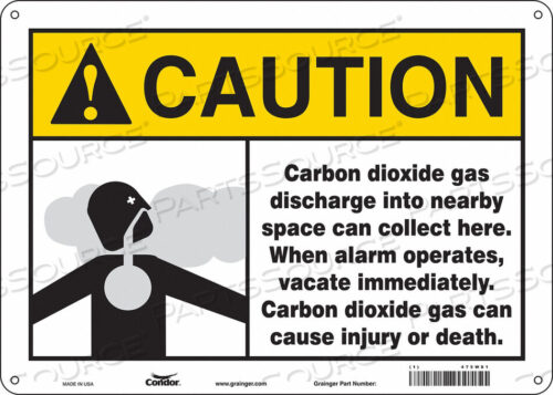 OEM#: 475W81CHEMICAL SIGN 14 W 10 H 0.055 THICK by Condor