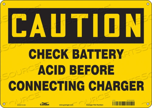 OEM#: 475X26CHEMICAL SIGN 14 W 10 H 0.032 THICK by Condor