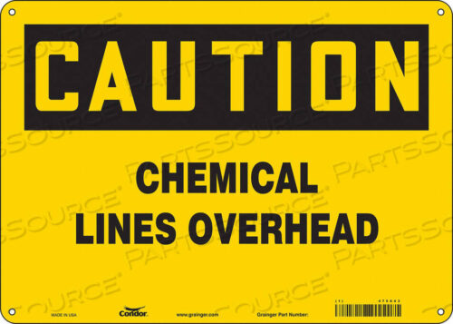 OEM#: 475X43CHEMICAL SIGN 14 W 10 H 0.004 THICK by Condor