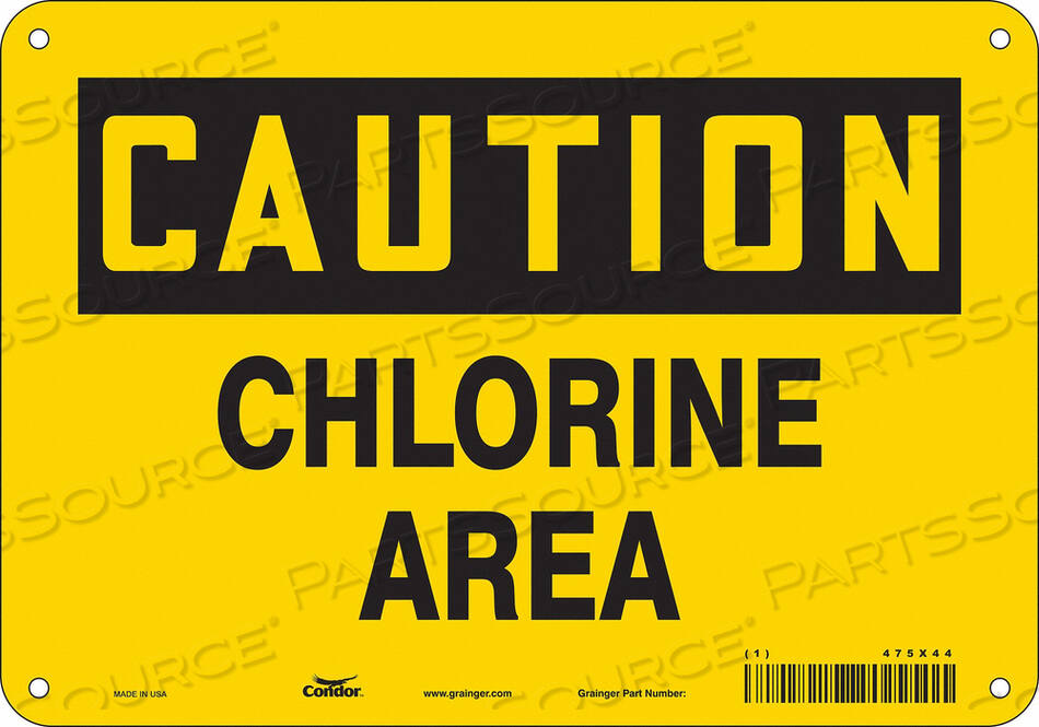OEM#: 475X44CHEMICAL SIGN 10 W 7 H 0.032 THICKNESS by Condor