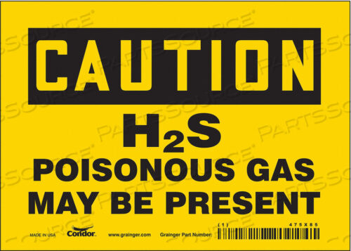 OEM#: 475X85CHEMICAL SIGN 7 W 5 H 0.004 THICKNESS by Condor