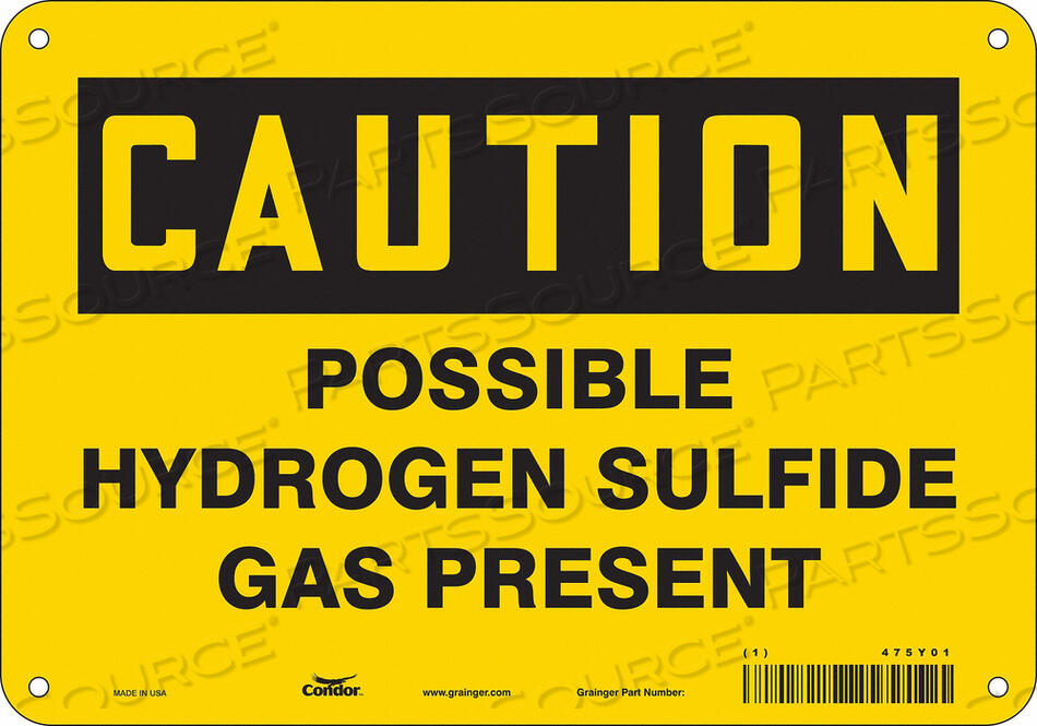 OEM#: 475Y01CHEMICAL SIGN 10 W 7 H 0.032 THICKNESS by Condor