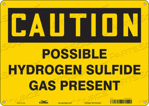 OEM#: 475Y07CHEMICAL SIGN 14 W 10 H 0.004 THICK by Condor