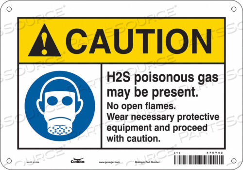 OEM#: 475Y42CHEMICAL SIGN 10 W 7 H 0.055 THICKNESS by Condor