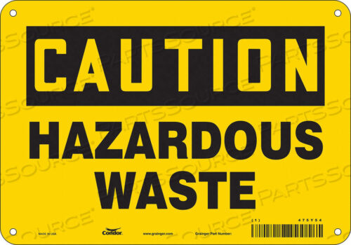 OEM#: 475Y54CHEMICAL SIGN 10 W 7 H 0.032 THICKNESS by Condor