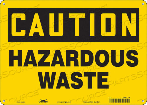 OEM#: 475Y55CHEMICAL SIGN 14 W 10 H 0.032 THICK by Condor