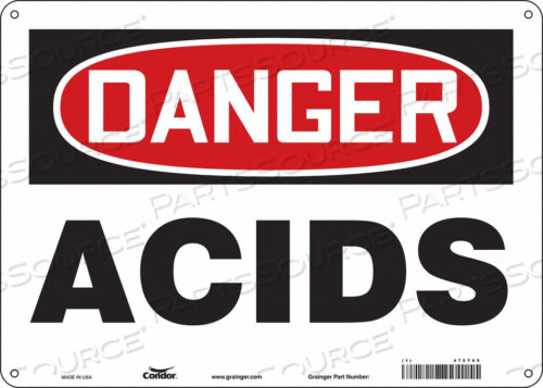 OEM#: 475Y69CHEMICAL SIGN 14 W 10 H 0.032 THICK by Condor