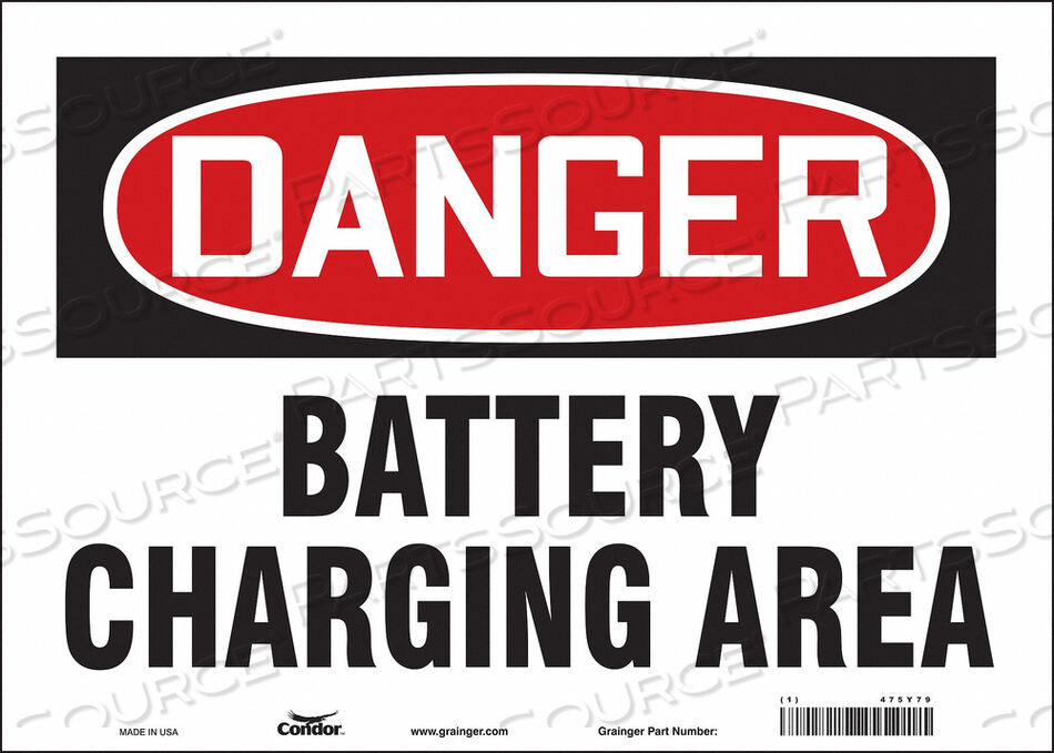 OEM#: 475Y79CHEMICAL SIGN 14 W 10 H 0.004 THICK by Condor