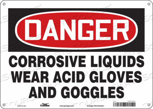 OEM#: 475Y93CHEMICAL SIGN 14 W 10 H 0.032 THICK by Condor