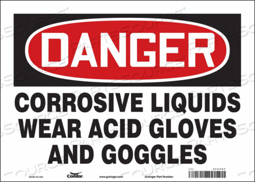 OEM#: 475Y97CHEMICAL SIGN 14 W 10 H 0.004 THICK by Condor