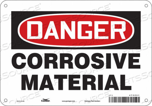 OEM#: 475Z01CHEMICAL SIGN 10 W 7 H 0.055 THICKNESS by Condor