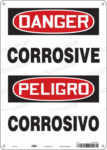 OEM#: 475Z08CHEMICAL SIGN 10 W 14 H 0.055 THICK by Condor