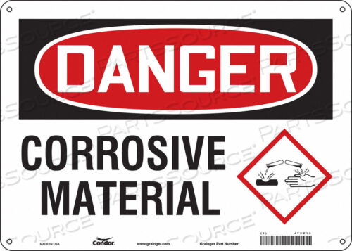 OEM#: 475Z16CHEMICAL SIGN 14 W 10 H 0.055 THICK by Condor