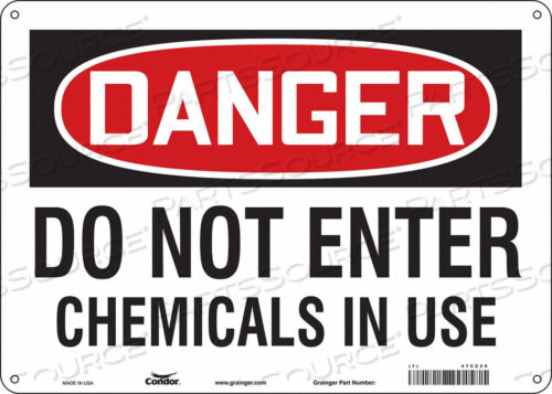 OEM#: 475Z20CHEMICAL SIGN 14 W 10 H 0.032 THICK by Condor