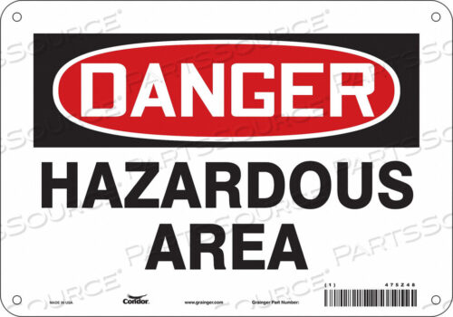 OEM#: 475Z48CHEMICAL SIGN 10 W 7 H 0.055 THICKNESS by Condor