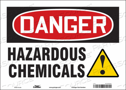 OEM#: 475Z68CHEMICAL SIGN 14 W 10 H 0.004 THICK by Condor