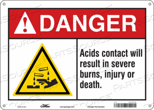 OEM#: 475Z70CHEMICAL SIGN 14 W 10 H 0.032 THICK by Condor
