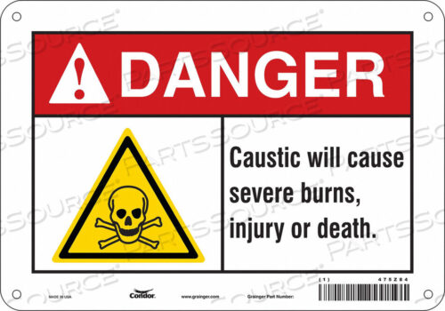 OEM#: 475Z84CHEMICAL SIGN 10 W 7 H 0.055 THICKNESS by Condor